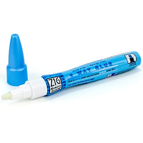 EK Tools Zig Memory System 2Way Squeeze and Roll Glue Pen, New Package