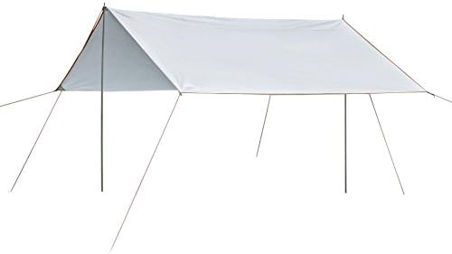 Soomloom Flat Tent Tarp Rain fly Shelters 10x10 ft (Silver 10x10 ft)