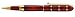Xezo “Eternal Flame” Hand-Enameled Solid Brass Serialized Fine Rollerball Pen, 18-Karat Gold Plated, Screw-on Cap
