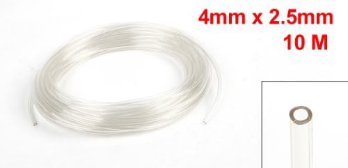 Sourcingmap 10 Meter 32.8Ft 4mm x 2.5mm Pneumatic Air PU Hose Pipe Tube Clear, Transparent - Image 3