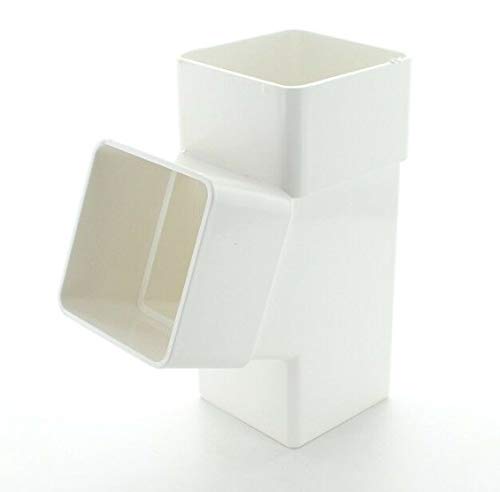 Marley Flowline RYE1 Square Downpipe Junction Branch 65mm White