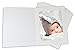 Golden State Art, Cardboard Photo Folder for 8x10/6x8 (Pack of 25) Cut Corners GS010 White Color
