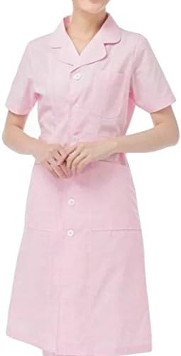 EKU FASHION EKU Women Fashion Hospital Solid Color Two Pocket Fitted Lab Coat