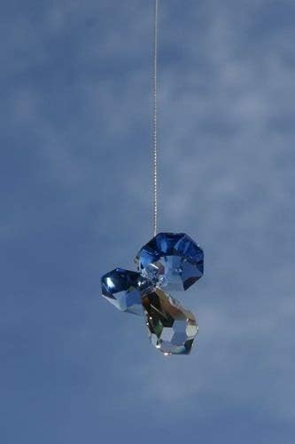 Hanging Crystal Guardian Angel Birthstone Suncatcher SEPTEMBER - SAPPHIRE - Embellished with Swarovski Crystals