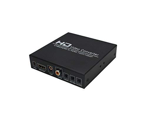 image for Udigital 1080P 3RCA CVBS L/R Audio or HDMI to HDMI Converter Box with 