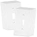 ENERLITES Toggle Light Switch Wall Plate, Size 1-Gang 4.50" x 2.76", Unbreakable Polycarbonate Thermoplastic, 8811-W-10PCS, White (10 Pack)