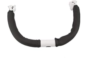 MUMUSUKI Adjustable Baby Stroller Handle Handlebar Trolley Bumper Grip Handle Bar Armrest Bumper Bar Baby Stroller Accessories Hand Tools(Black)