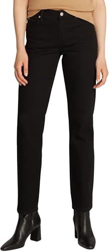Tommy Hilfiger Damen Jeans Hose Classic Straight Leg Fit, Schwarz (Black), 31W/30L