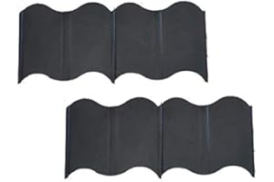 One Stop Outdoor (20' Feet) - Hammer in Lawn Edge - Pound-in Economy Garden and Landscape Edging - Black (5-1/4" High Per Pie