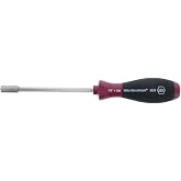 Wiha 52650 Bit Holding Screwdriver with MicroFinish Handle, Magnetic, 1/4" x 125mm