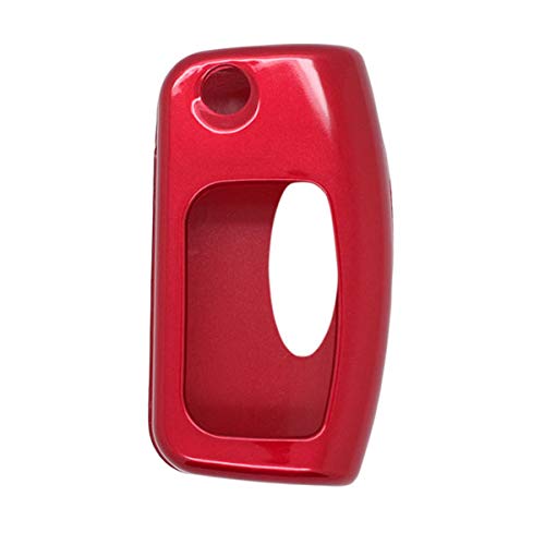 BROVACS Paint Metallic Colour Shell Cover ABS Hard Case Holder Compatible with FORD Classic Flip Remote Key Fob SV0700 Red