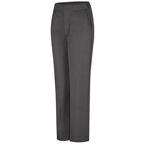 Red Kap Women's Half-Elastic Work Pant, Charcoal, 22W x 30L