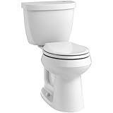 KOHLER Cimarron Touchless Two-Piece Round Front Toilet K-6419-0