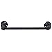 MyGift 20-Inch Wall-Mounted Industrial Steel Gray Metal Pipe Bathroom Hanging Towel Bar