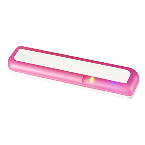 Aneil UV Toothbrush Sanitizer Sterilizer Bacteria Killing Electric Portable Toothbrush Holder Case for Outdoor Travel Train Camping Hiking (Pink) - Thumbnail 5