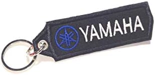 Yamaha Embroidered Patch Keychain Key Ring Motorcycle Racing Biker