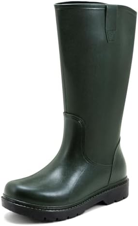 DDXYYDS Rain Boots for Men, Anti-Slip Waterproof Rubber Boots Mens
