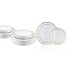 Stately Elegance Designs 200 Piece White and Gold Rimmed Plastic Plate Set – Includes 100 10