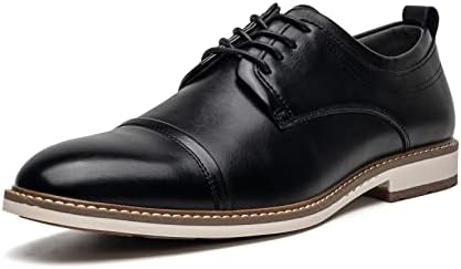 AMAPO Men's Dress Shoes Classic Cap-Toe Oxfords Shoes for Men