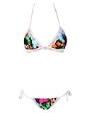 Surenow Women's Lace Triangle Bikini Set Swimsuit