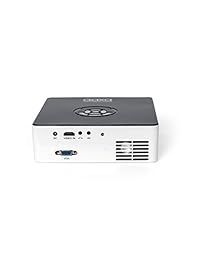 Proyector AAXA M6, micro LED full HD, con batería incorporada, resolución nativa full HD 1920 x 1080p, 1200 lúmenes, 30 000 horas, reproductor multimedia a bordo, proyector para cine empresas