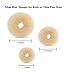 Beaute Galleria 3 Pieces Mini Kids Hair Donut Bun Maker Ring Style Mesh Chignon Ballet Sock Bun (Beige/Blonde)