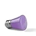 KQHBEN 2W LED Purple Light Bulb E26 Base for Wedding Halloween Christmas Party Bar Decor 6-Pack