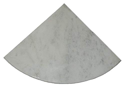 CARRARA MARBLE POLISHED BATHROOM CORNER SHELF