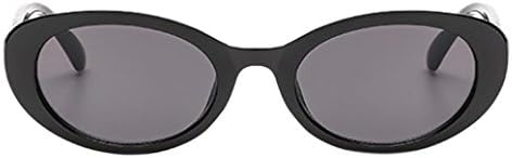Limsea Hot Sale! Retro Vintage Unisex Sunglasses Rapper Oval Shades Grunge Glasses (A)