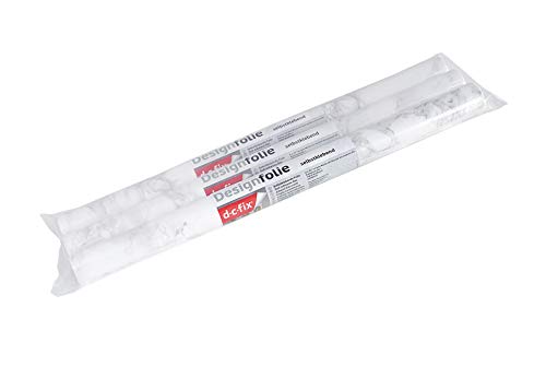 d-c fix 346-0306-3PK Decorative Self-Adhesive Film, Grey Marble, 17" x 78" Roll, 3-Pack