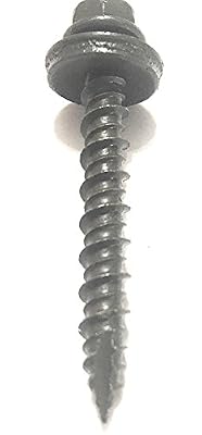 Eagle 1 Metal Roofing Screws Hex Washer Head Sheet Metal Roof Screw (250 Count) Self Starting/Self Tapping Metal to Wood, Sheet Metal Roofing siding Screws EPDM Washer