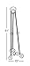 Benzara Deco 79 Lovely Traditional Metal Easel, 51