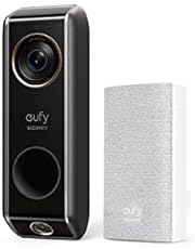 eufy Security Video Doorbell Dual Camera (Wired) with Chime, Dual Cam, Delivery Guard, 2K with HDR, No Monthly Fee, 16-24V, 30VA