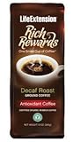 Life Extension Rainforest Blend Decaf Ground Coffee, 12 Ounce