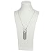 HUIMEI Chevron Three V Shaped Long Chain Pendant Necklace with Tassel