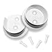 Nuk3y Heavy Duty Metal Steel Closet Pole Socket Set 1-1/2