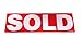 SOLD Magnetic Real Estate Sign Rider for Yard Sign