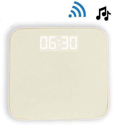 Pressure Sensitive Alarm Clock Carpet Alarm Clock Digital Display for Modern Home, Kids, Heavy Sleepers - (White)