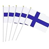 25 Pack Hand Held Small Mini Flag Finland Finns