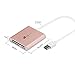 EC Technology SD Card Reader 3 in 1 USB 3.0 Hub with 3 Card Slots Memory Card Reader Flash Memory Card adapter for Micro SD/Micro SDHC/T-Flash, SD/SDHC, Mini SD, MMC, MMC Plus, RS-MMC, MMC Mobile-Pink