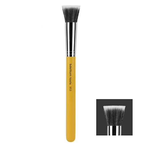 Bdellium Tools Studio Line Duet Fiber Foundation Brush, Yellow