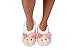 Snoozies Womens Slippers Animal Furry Foot Pals - Bunny - Large