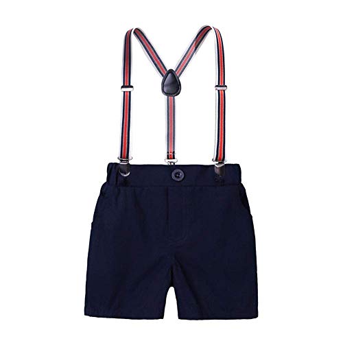 OwlFay Baby Peuter Jongens Outfits Set Pasgeboren Baby Kleding Heren Pak Romper + Jarretje Shorts + Strikje 3 STKS… - Image 4