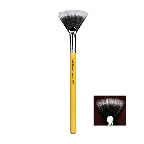Bdellium Tools Studio Line Duet Fiber Fan Brush, Yellow