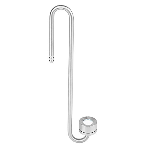 Aquarium CO2 Diffuser Stainless Steel Carbon Dioxide Diffuser Atomiser Reactor with U-Shape Connecting Tube for Aquarium Plants Water Grass (20cm)