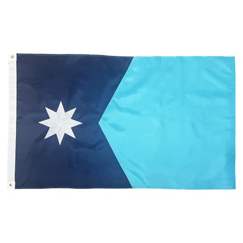 ROTERDON NEW Minnesota State Flags 3x5 FT, Embroidered MN State Flag, Outdoor Heavy Duty NEW Minnesota Flag with Brass Grommets at Amazon