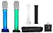 (2) Rockville RTP32W Totem Style DJ Speaker Stands w/Black+White Scrims+(2) Bags