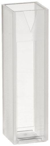 Dynalon 302235-0002 Polymethyl Methacrylate 4.5mL UV-VIS Range Macro Cuvette For Spectrophotometers, 10mm Light Path (Case of 500)