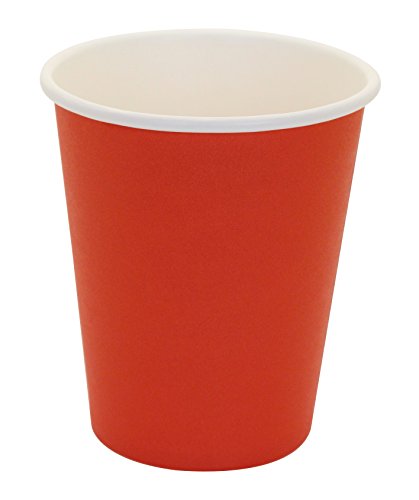 Hot Party Paper Cups, 8 Ounce, 50 Count, Multiple Colors (Red)