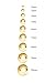 Honolulu Jewelry Company 14K Real Gold Polished Round Ball Stud Earrings, 2mm - 10mm